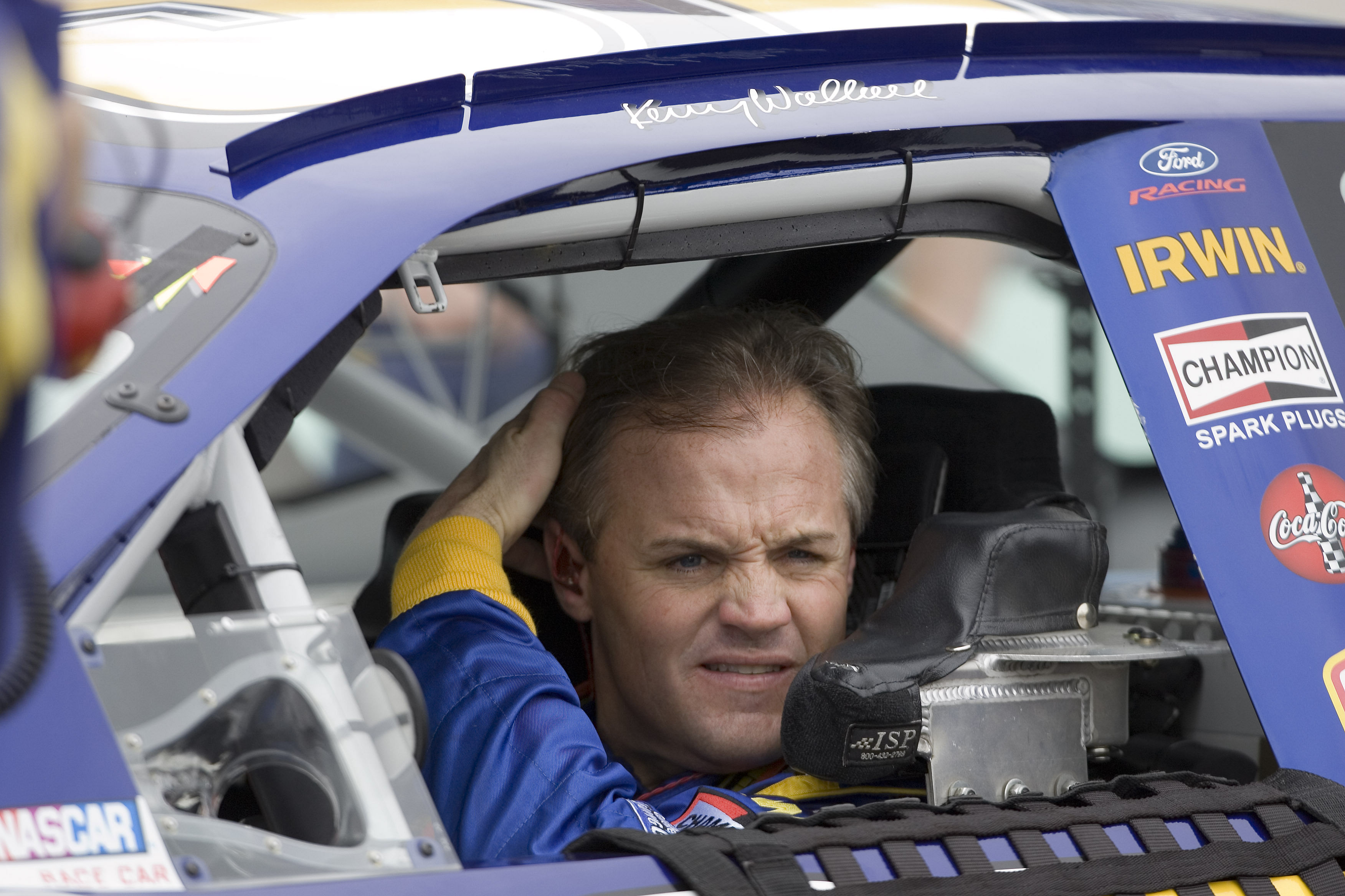 Kenny Wallace before NASCAR Nextel Cup Ford 400 qualifying at Homestead Miami. Source: Imagn